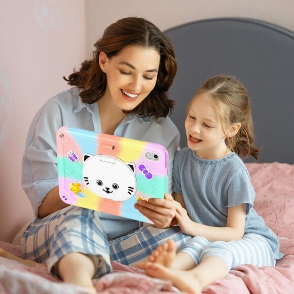 NEW IPad 11th Gen A16 11" 2025 Case Cat Stand Kawaii Shockproof Cover Pink Girls - Picture 7 of 9